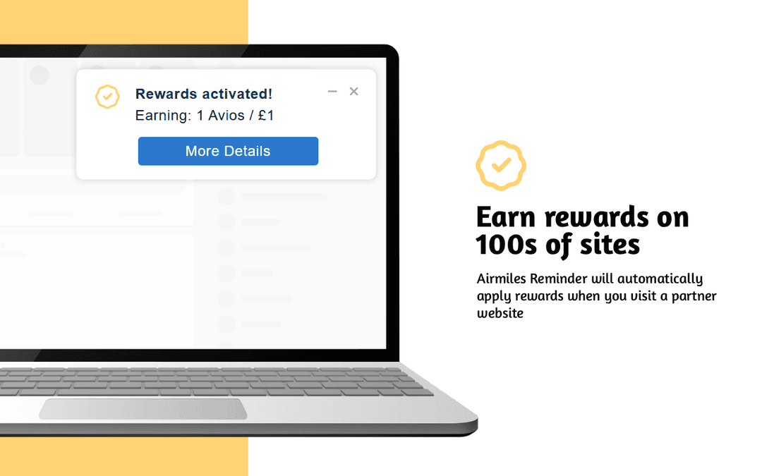 An image demonstrating a notification alerting the user that they're automatically earning rewards