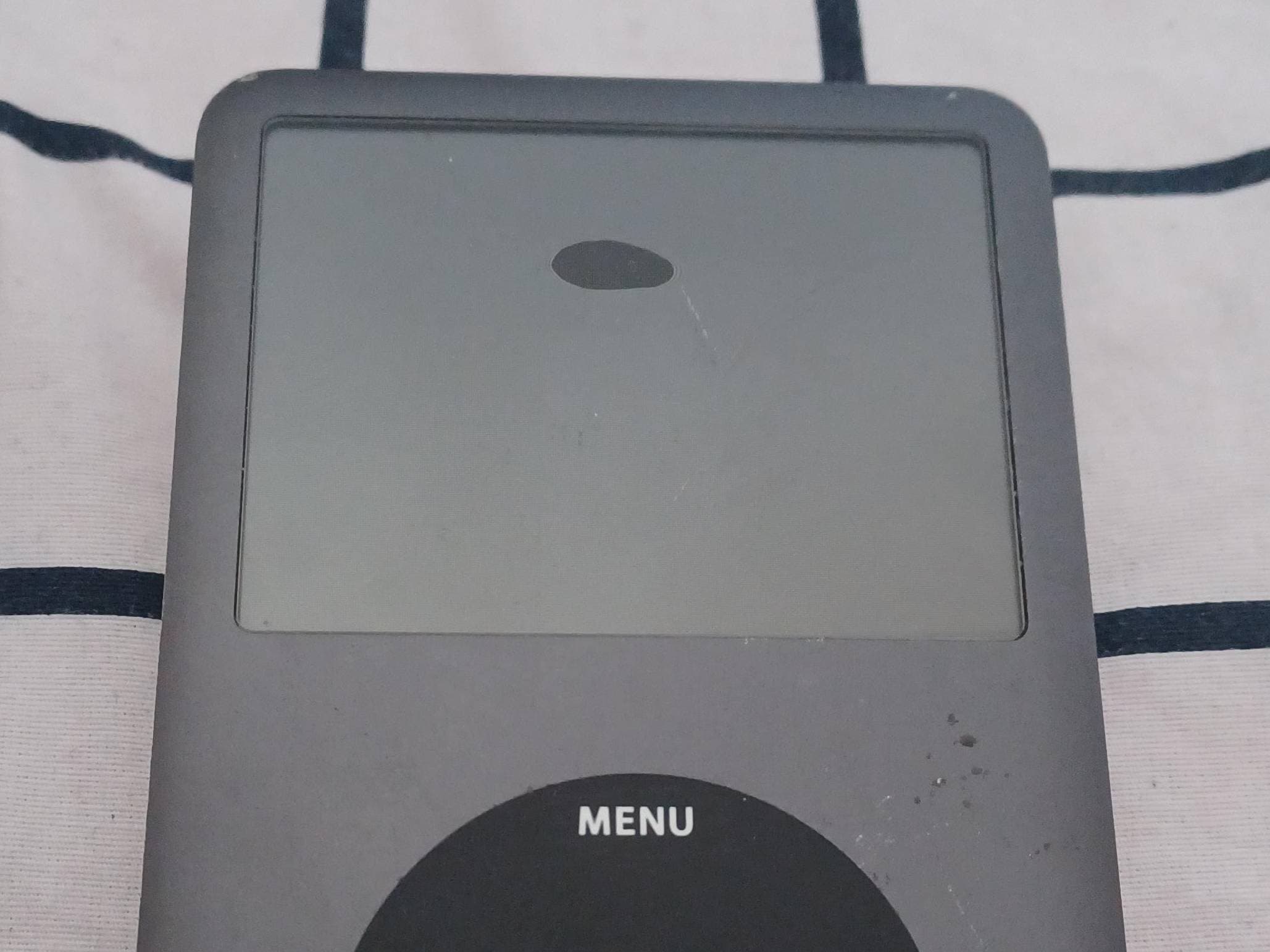 iPod with a swollen battery